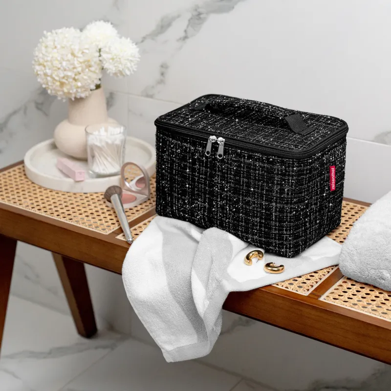 cosmetic case bouclé black - Image 2