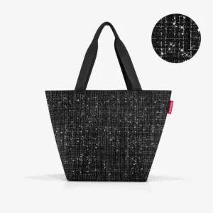 shopper M bouclé black