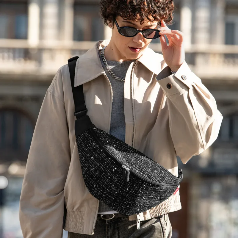city beltbag bouclé black - Image 3