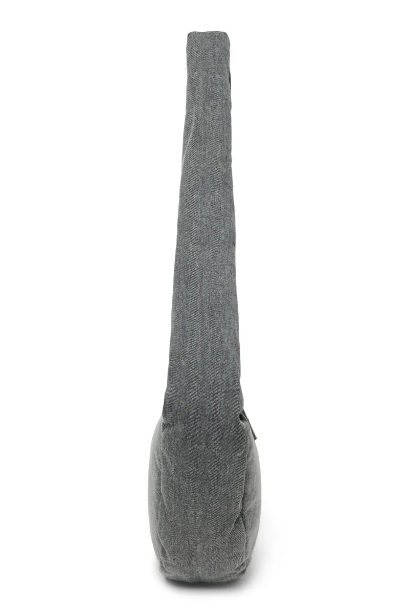 Denim Mini Cross Body Bag | Grey - Image 2