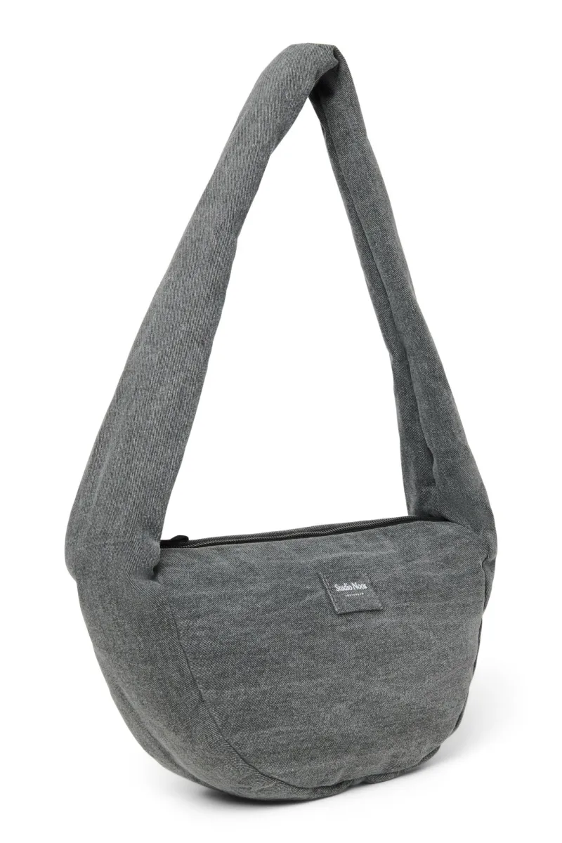 Denim Mini Cross Body Bag | Grey - Image 3