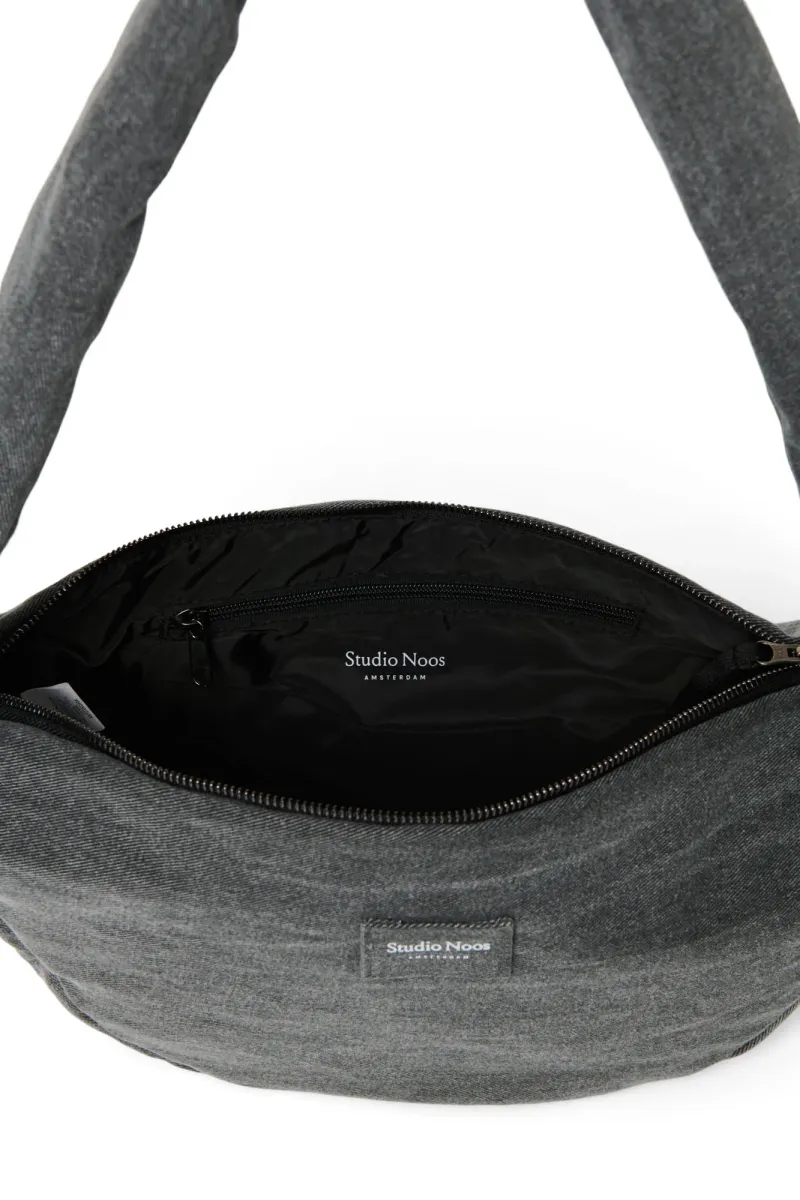 Denim Mini Cross Body Bag | Grey - Image 5