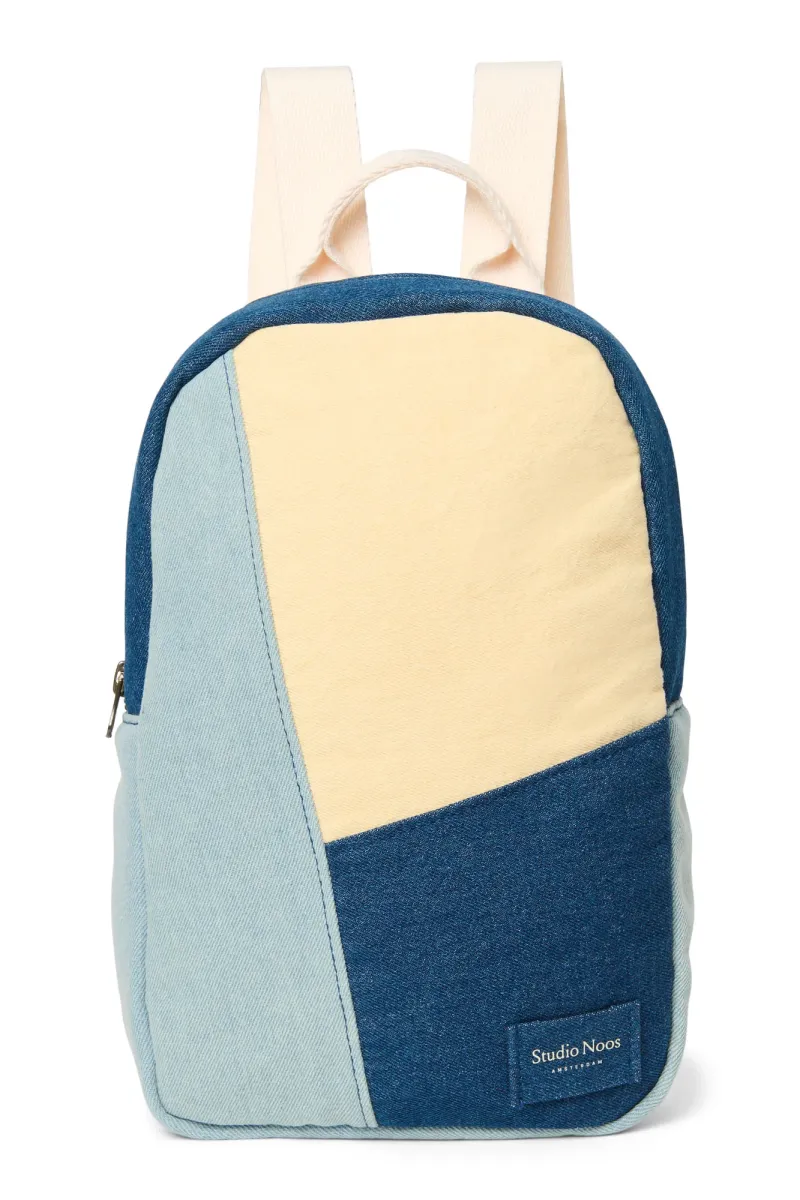 Patchwork Mini Backpack | Denim
