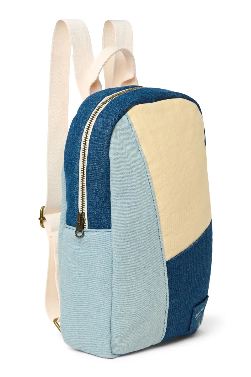 Patchwork Mini Backpack | Denim - Image 3