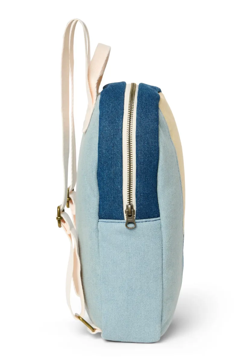 Patchwork Mini Backpack | Denim - Image 4