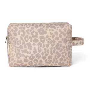 Puffy Toiletry Bag | Beige Leopard