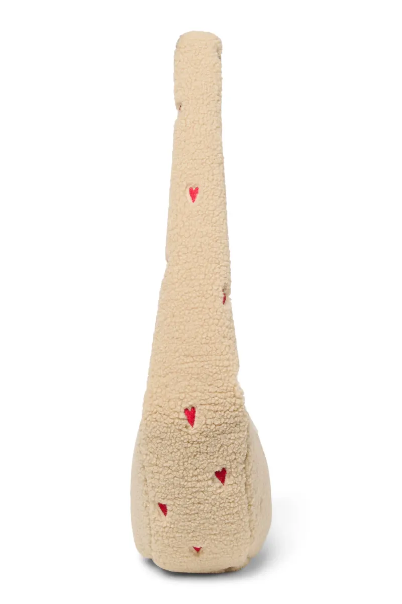 Teddy Mini Cross Body Bag | Ecru Hearts - Image 5