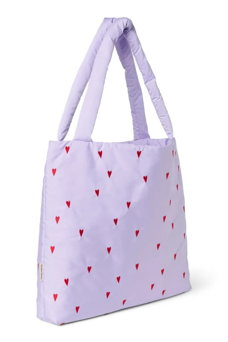 Puffy Mom Bag | Purple Hearts - Image 3