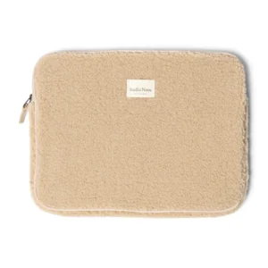 Teddy Laptop Sleeve 15 Inch | Ecru