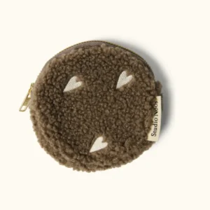 Teddy Wallet | Brown Hearts