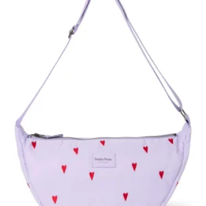 Puffy Adult Fanny Pack | Purple Hearts