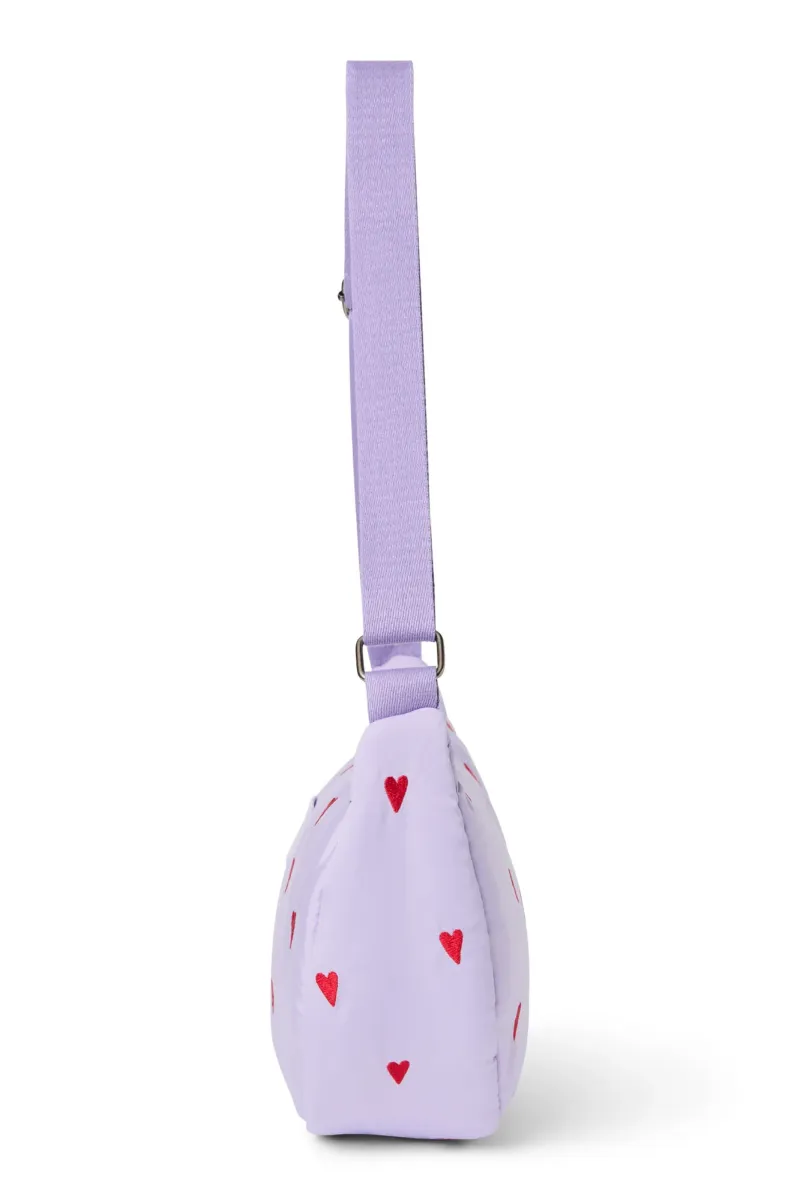 Puffy Adult Fanny Pack | Purple Hearts - Image 5