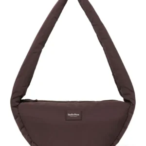 Puffy Mini Cross Body Bag | Brown