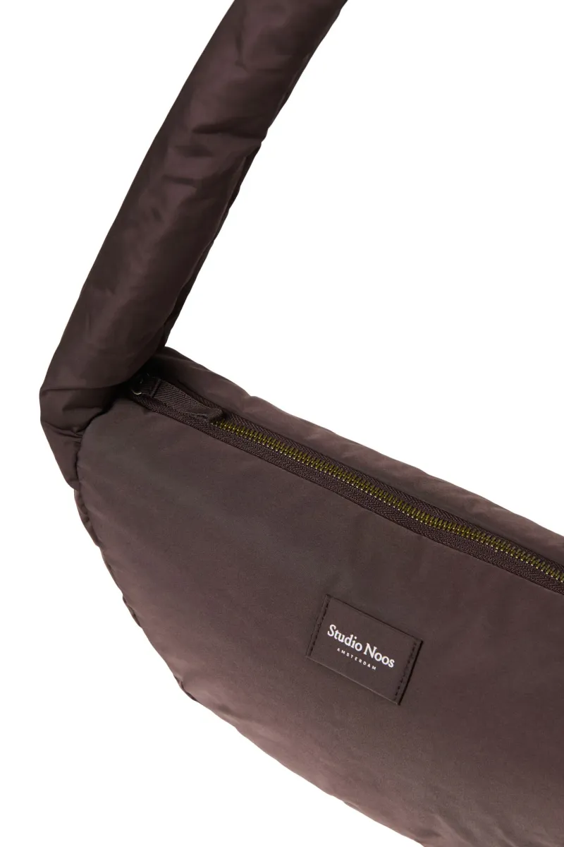 Puffy Mini Cross Body Bag | Brown - Image 4