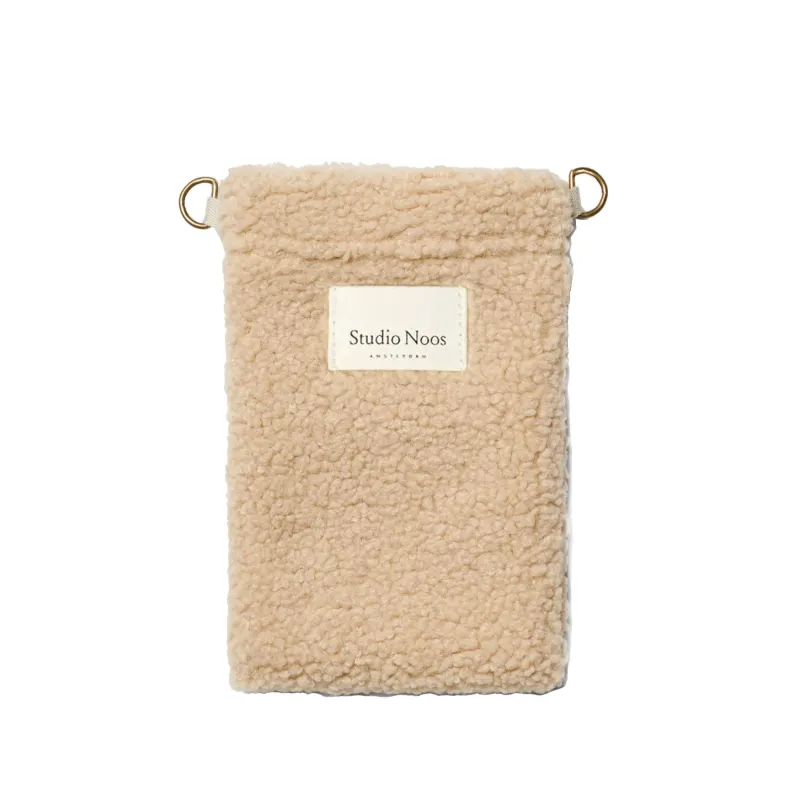Teddy Phone Bag | Ecru