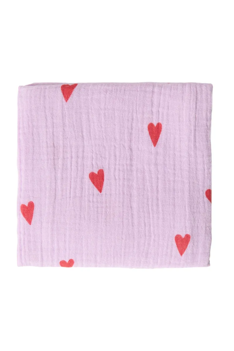 Swaddle Print Medium | Purple Hearts - Image 3