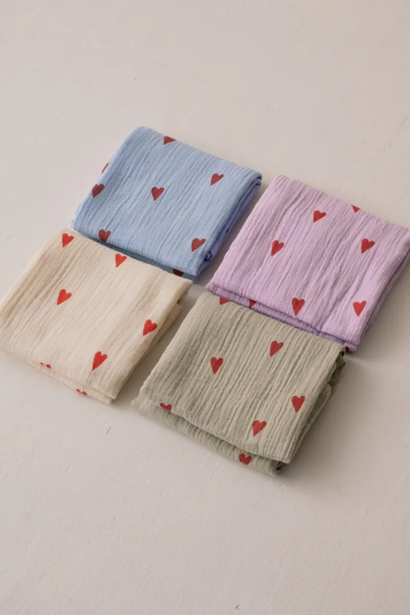 Swaddle Print Medium | Purple Hearts - Image 5