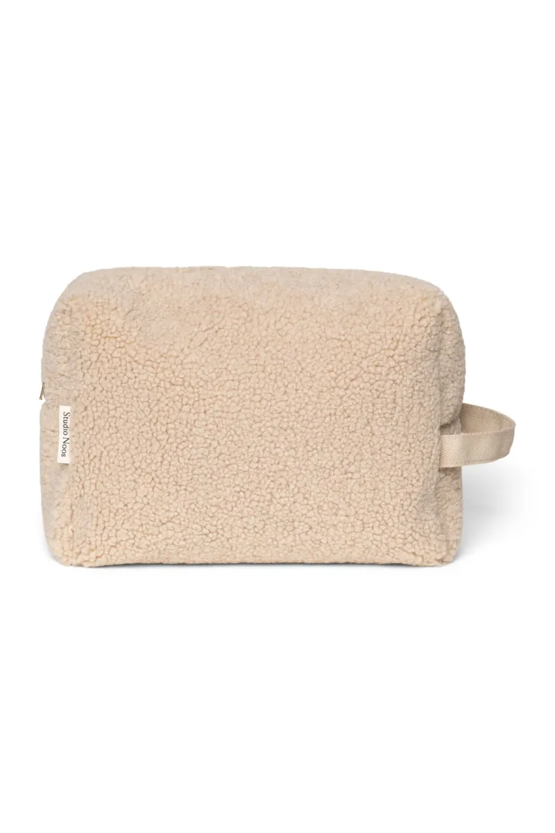 Teddy Toiletry Bag | Ecru