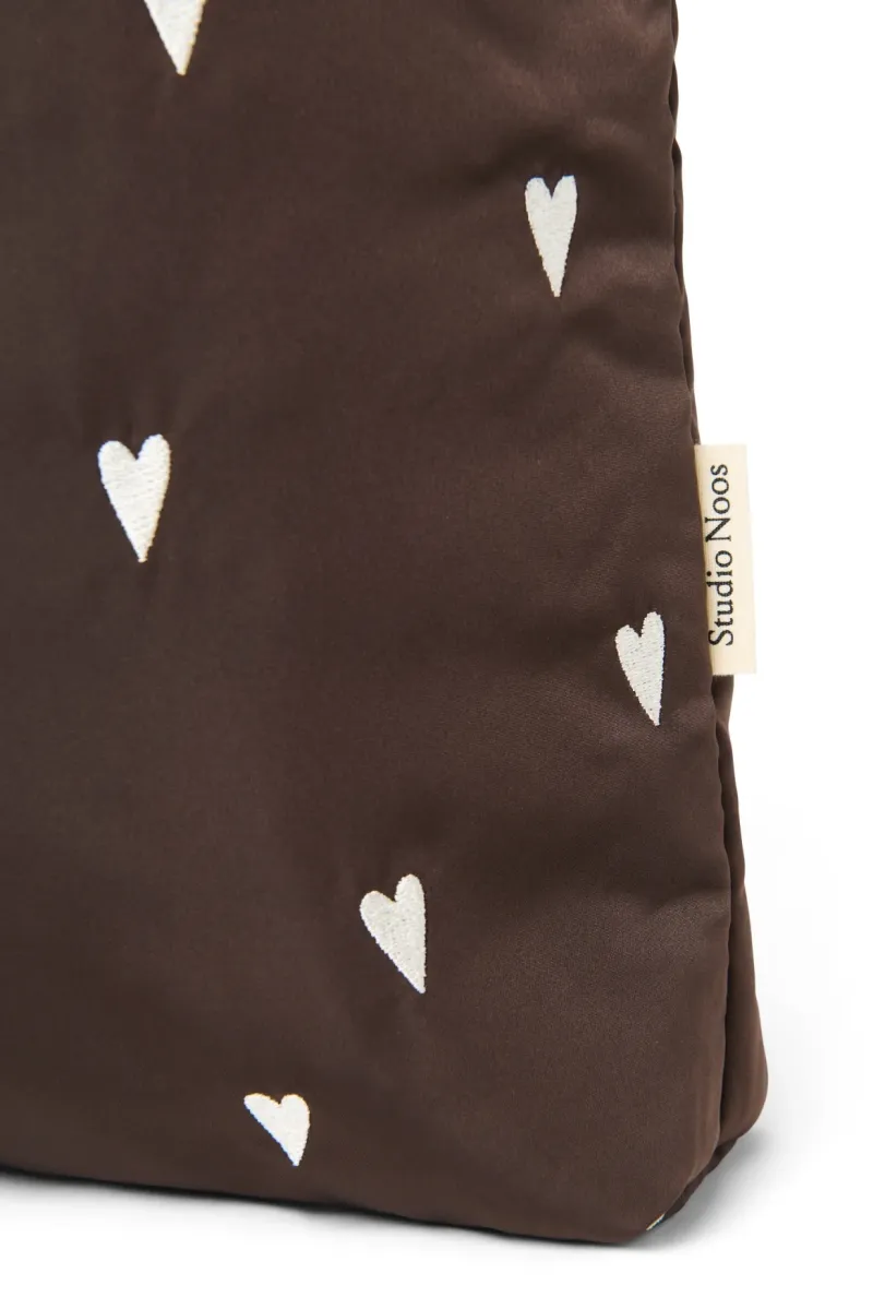 Puffy Mom Bag | Brown Hearts - Image 5