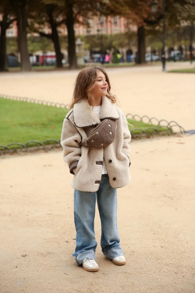Teddy Mini Fanny Pack | Brown Hearts - Image 2