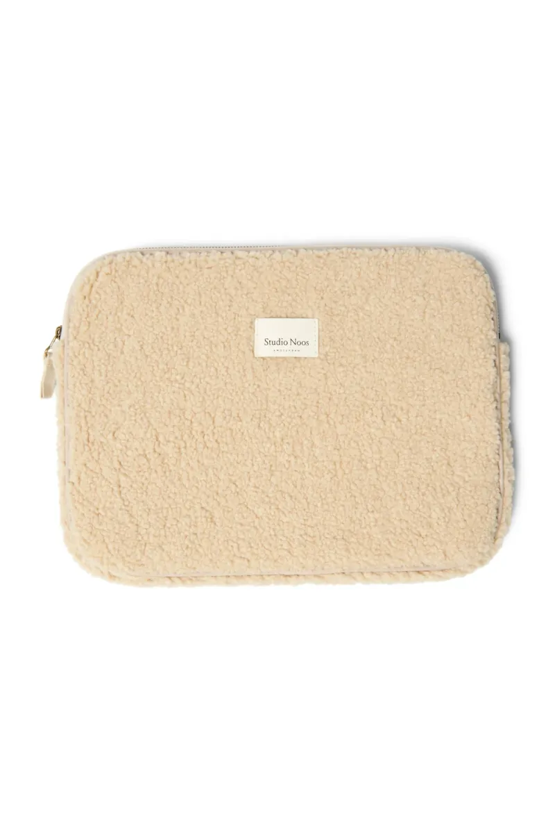 Teddy Laptop Sleeve 13 Inch | Ecru