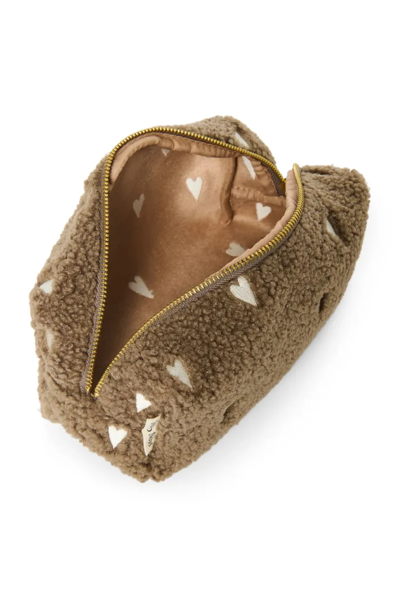 Teddy Pouch | Brown Hearts - Image 3