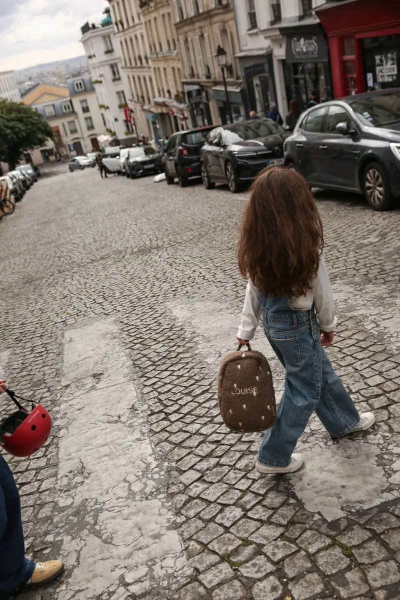Teddy Mini Backpack | Brown Hearts - Image 3