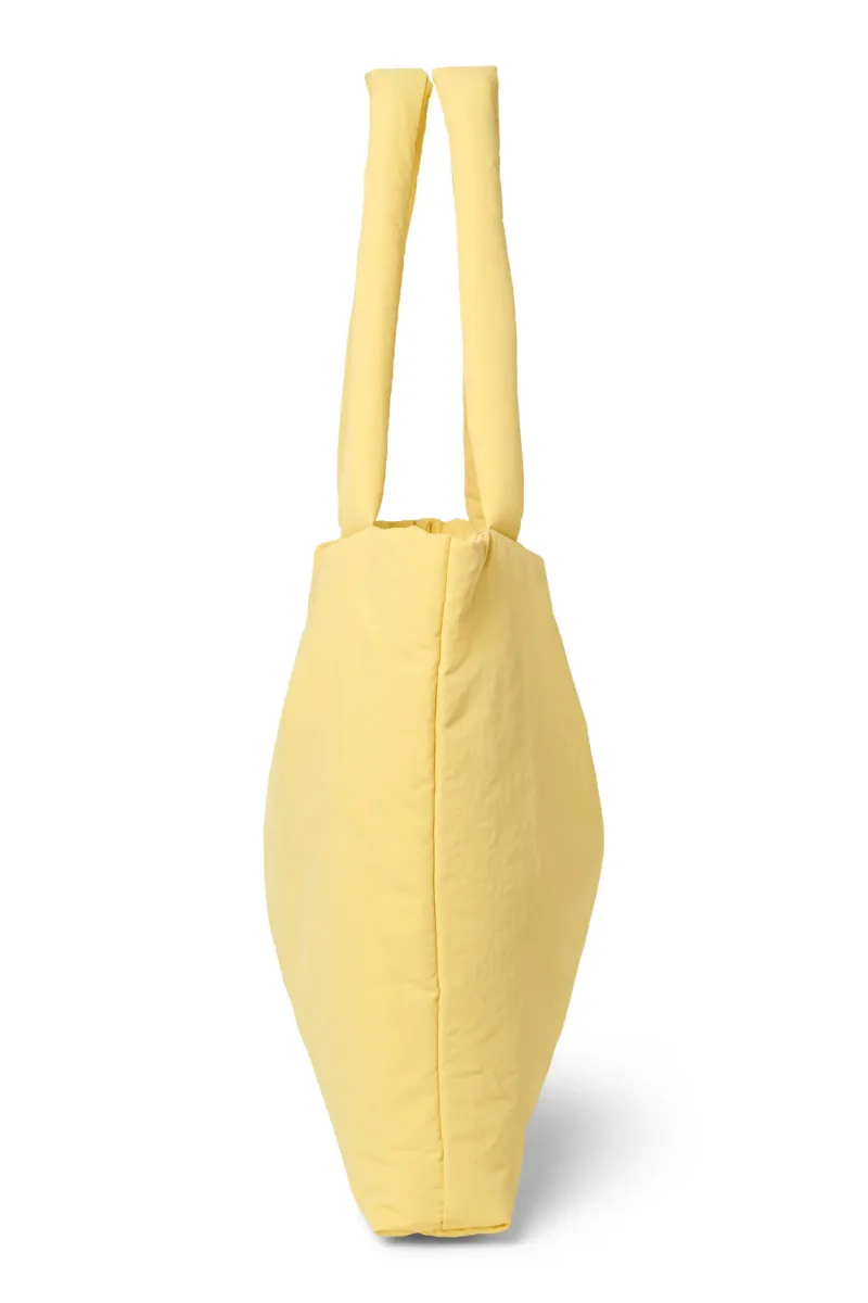 Textured Puffy Mom Bag | Butter Yellow - Image 5