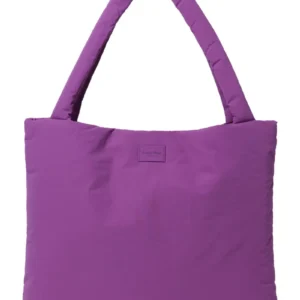 Textured Puffy Mom Bag | Purple