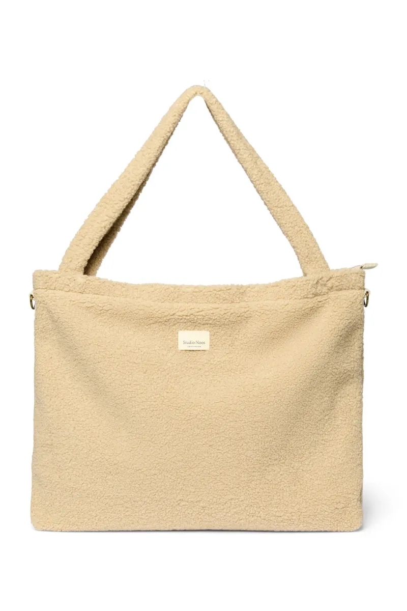 Teddy Diaper Bag | Ecru