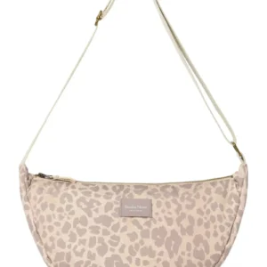 Puffy Adult Fanny Pack | Beige Leopard