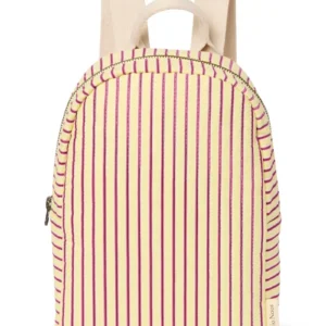 Poplin Striped Mini Backpack | Butter Yellow