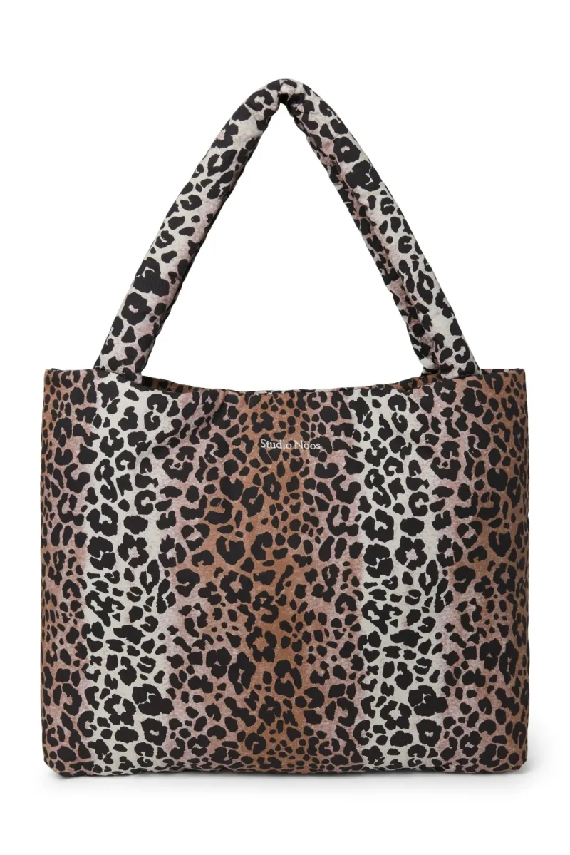 Soft Cotton Mom Bag | Hazel Leopard