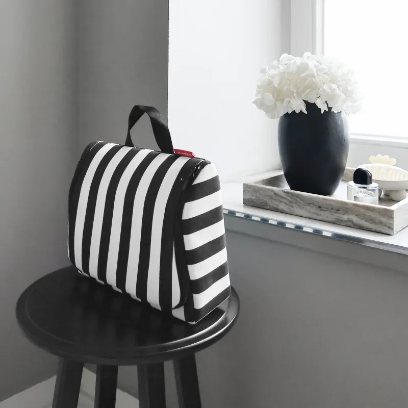 toiletbag XL summerstripes black - Image 2
