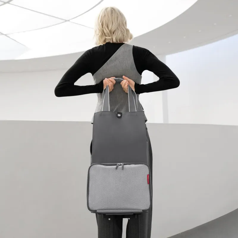 foldabletrolley herringbone grey - Image 2
