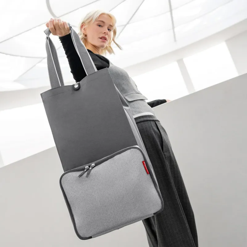 foldabletrolley herringbone grey - Image 3