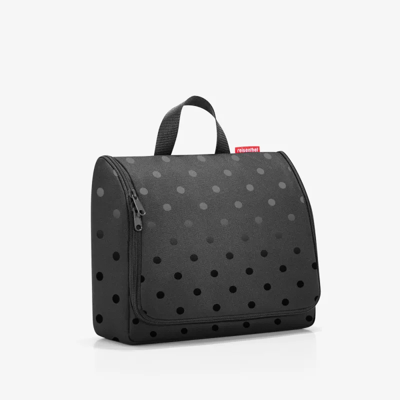 toiletbag XL glossy dots black - Image 2