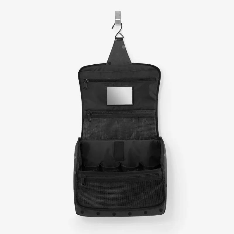 toiletbag XL glossy dots black - Image 3