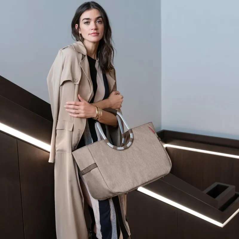 loopshopper L herringbone mokka - Image 2