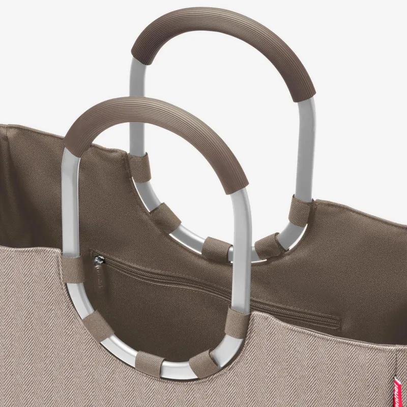 loopshopper L herringbone mokka - Image 5