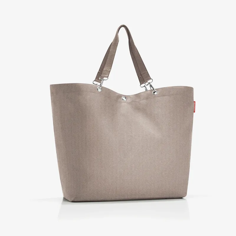 shopper XL herringbone mokka - Image 4