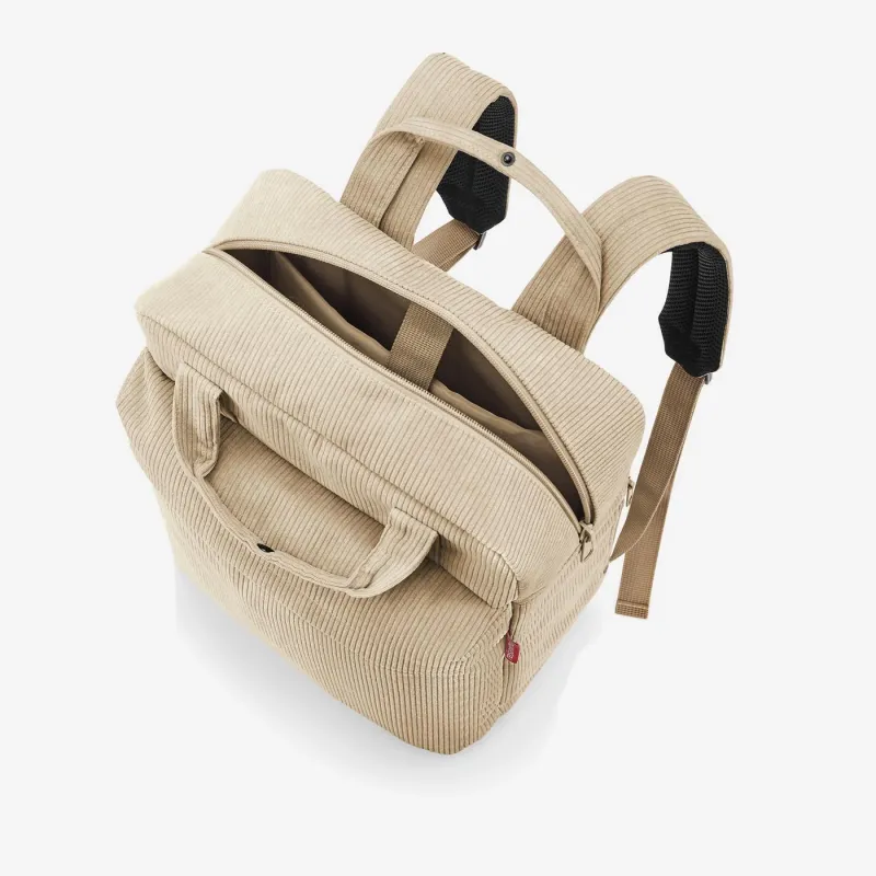 allday backpack M cord sand - Image 3