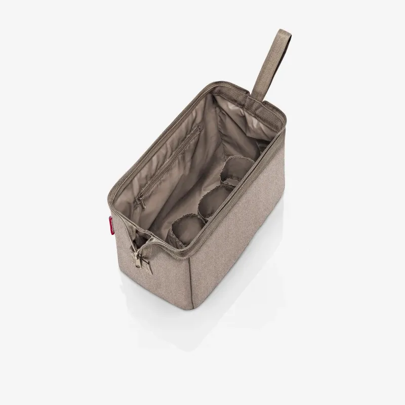 travelcosmetic herringbone mokka - Image 5