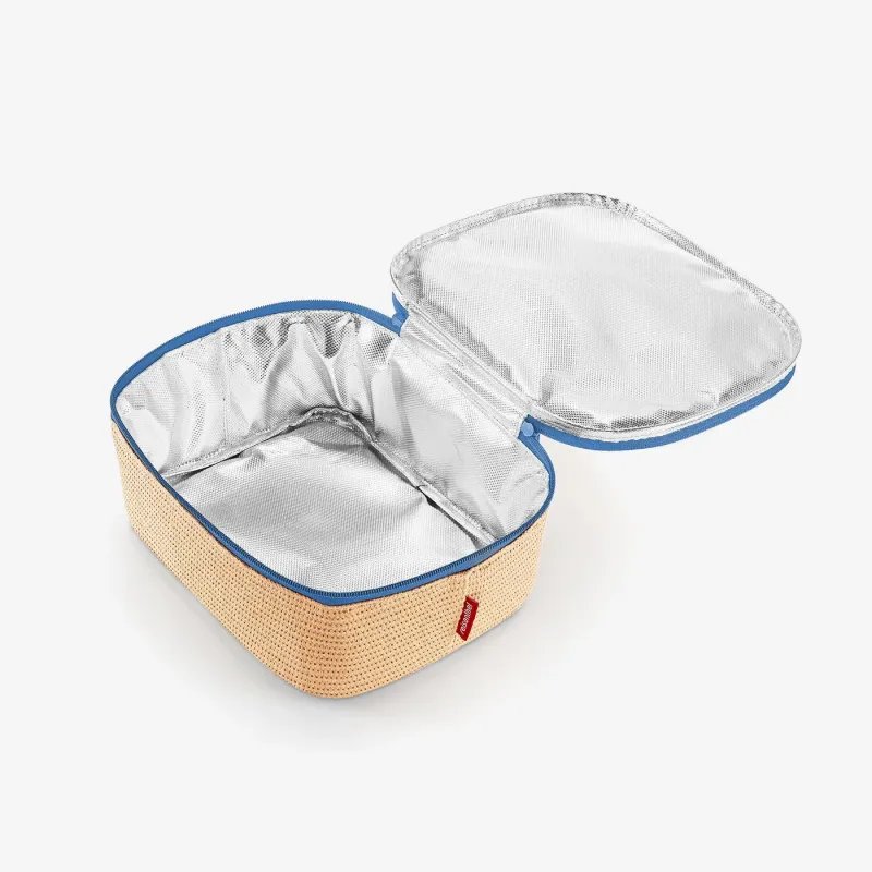 coolerbag M pocket raffia blue - Image 4