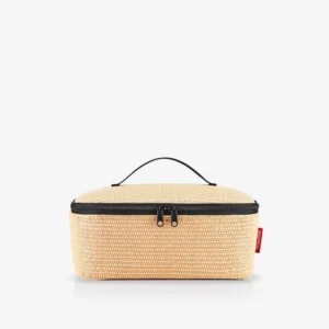 coolerbag M pocket raffia black