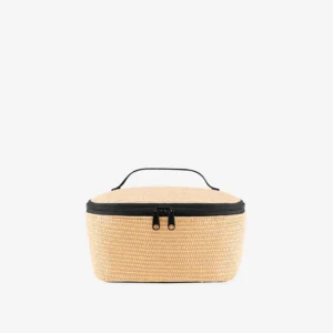 coolerbag S pocket raffia black