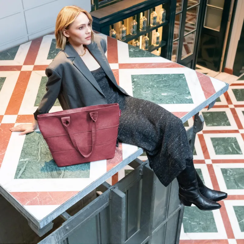 shopper e1 twist maroon - Image 3