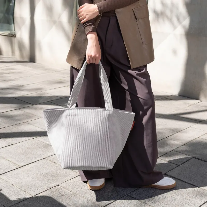 shopper M cord grey - Image 3