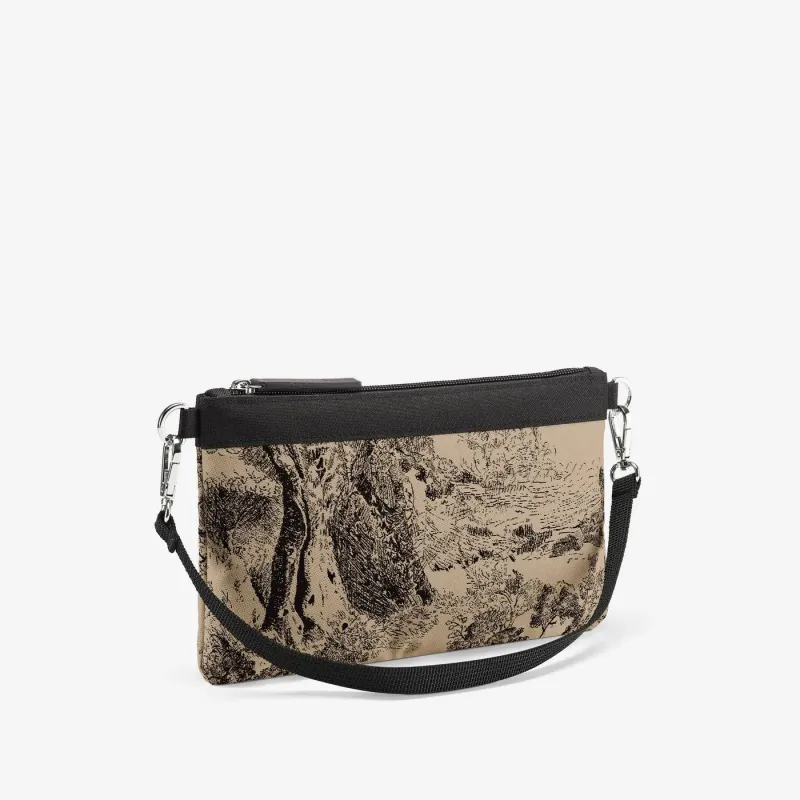 mini pouch jacquard brown - Image 3