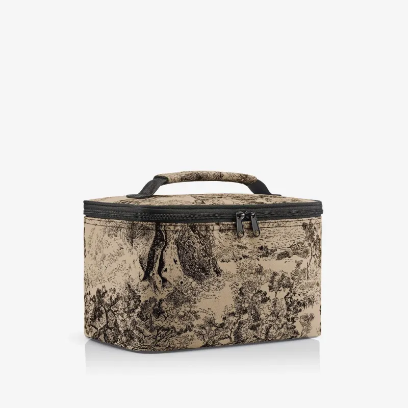 cosmetic case jacquard brown - Image 3